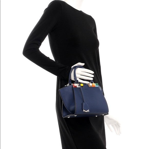 FENDI authentic 
Vitello Studded Mini 3Jours Tote - Picture 8 of 8